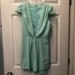 Tobi mint green romper